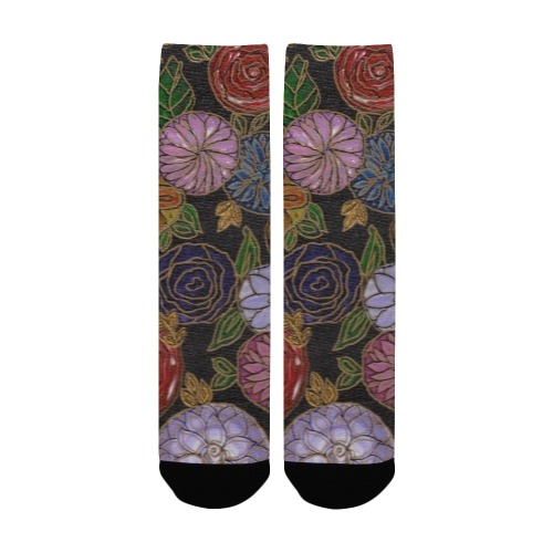 Flower Design Women's Custom Socks