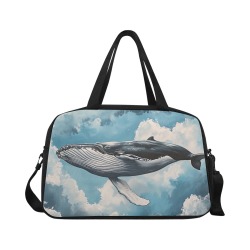 Whale in Clouds v1 Fitness Handbag (Model 1671)