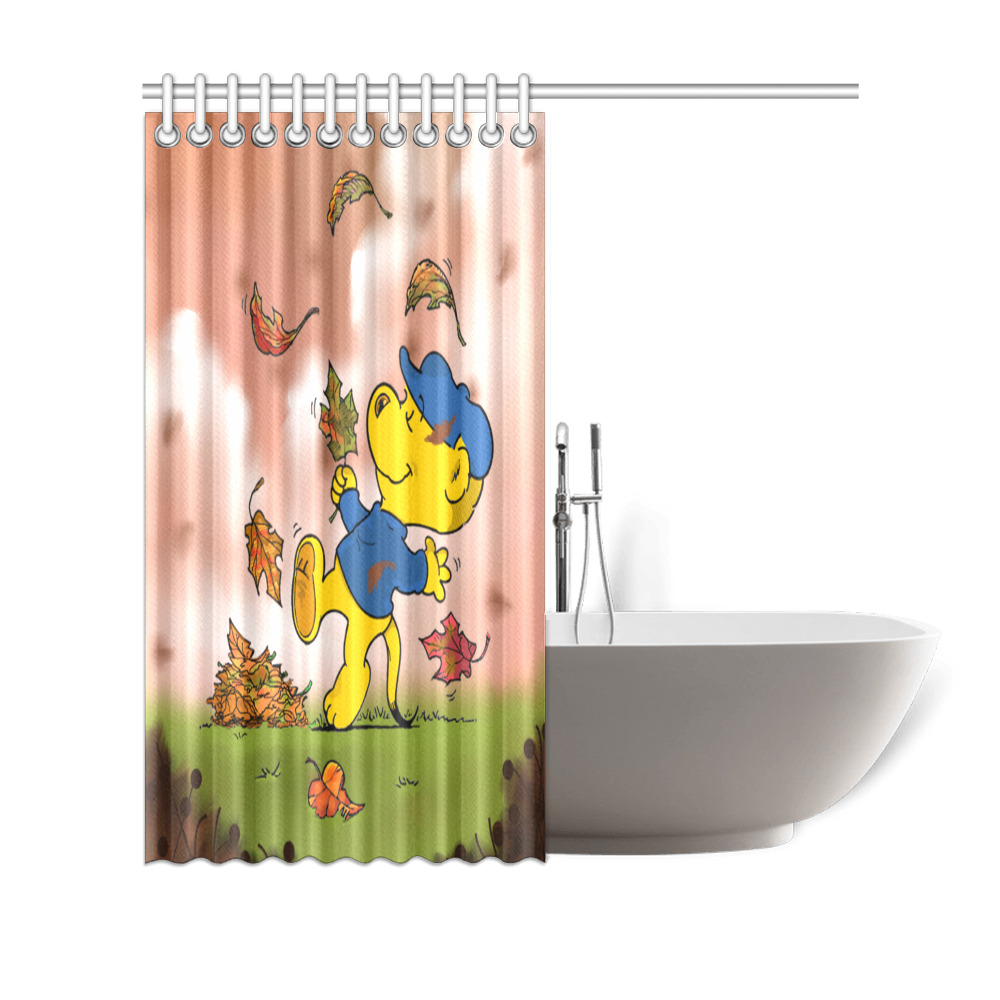 Ferald Amongst The Autumn Leaves Shower Curtain 69"x70"