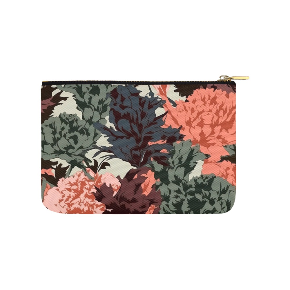 Modern botanical camouflage Carry-All Pouch 9.5''x6''