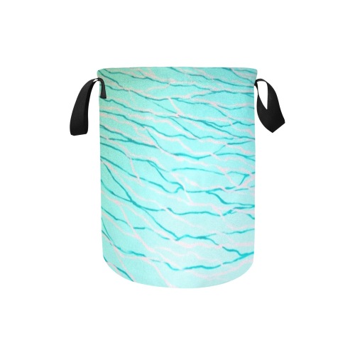 Aquamarine Blue Laundry Bag (Small)