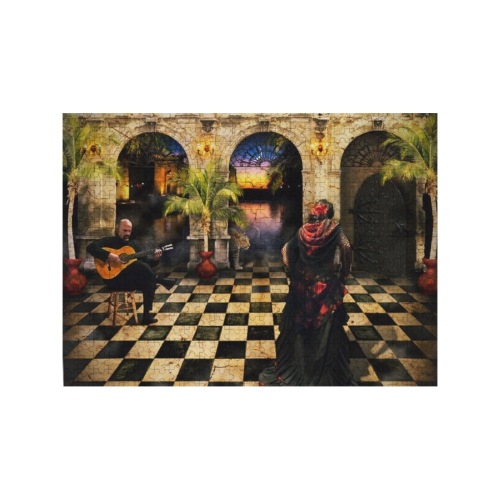 The Flamenco Palace 500-Piece Wooden Photo Puzzles