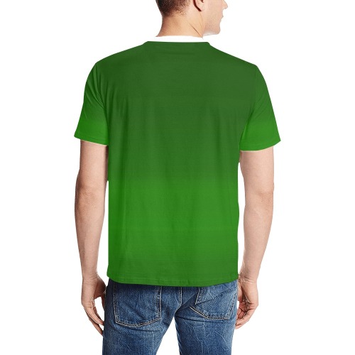 gre gre Men's All Over Print T-Shirt (Solid Color Neck) (Model T63)