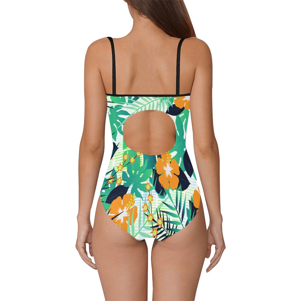 GROOVY FUNK THING FLORAL Strap Swimsuit ( Model S05)