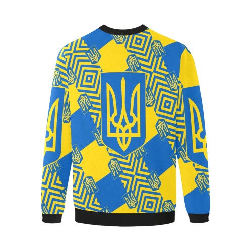 UKRAINE 2 Men's Oversized Fleece Crew Sweatshirt (Model H18)