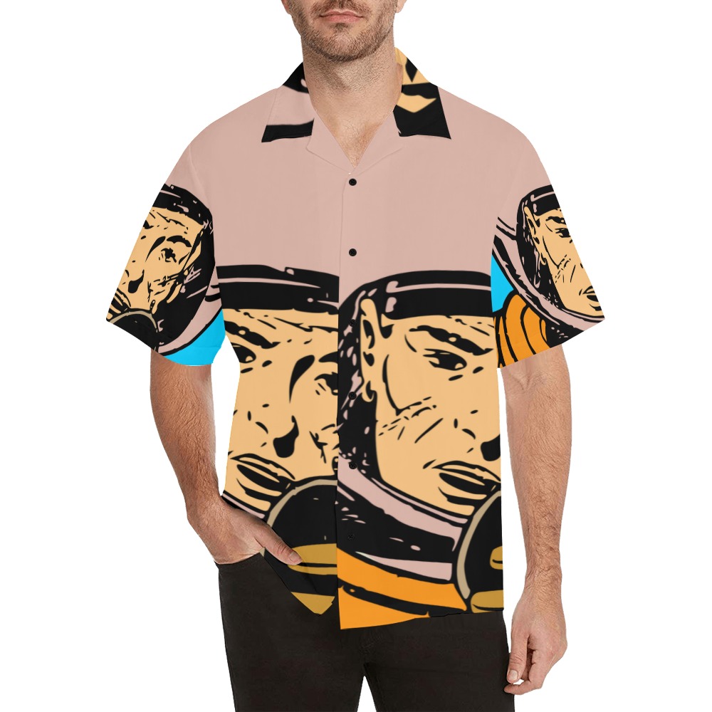 astronaut Hawaiian Shirt (Model T58)