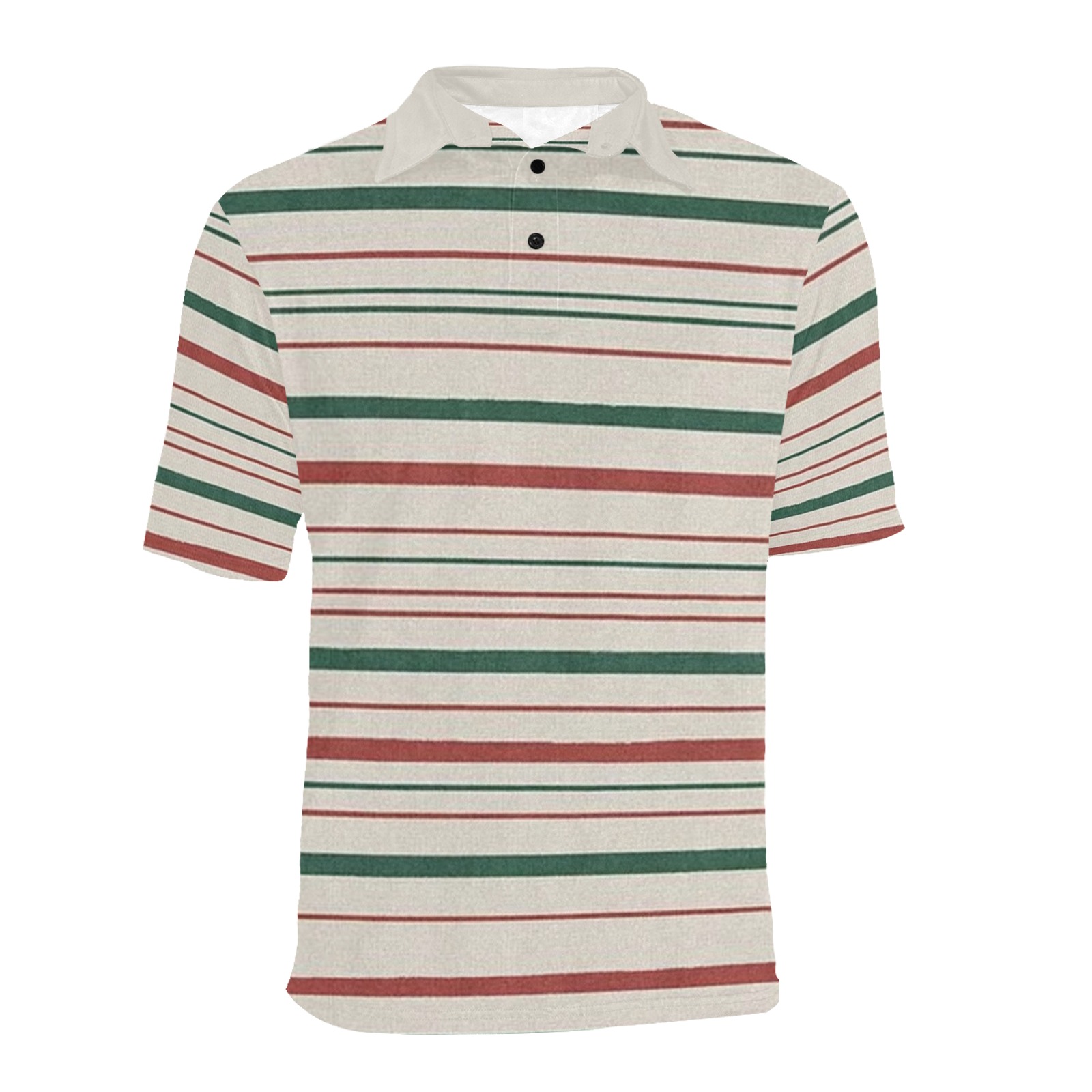 RR Men's Modern Striped Men's All Over Print Polo Shirt (Model T55)