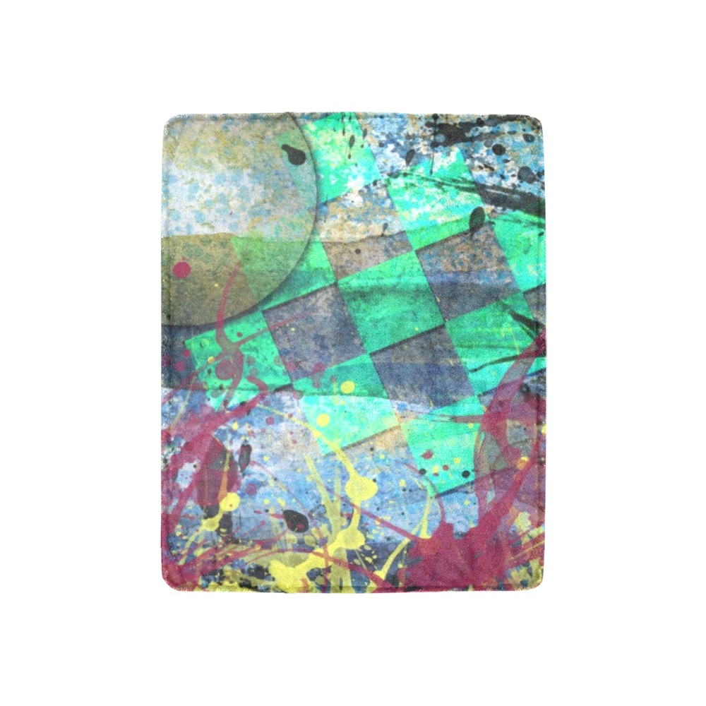 in the groove - abstract play Ultra-Soft Micro Fleece Blanket 30''x40''