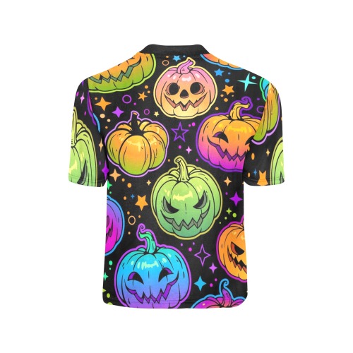 Colorful Pumpkins Big Boys' All Over Print Crew Neck T-Shirt (Model T40-2)