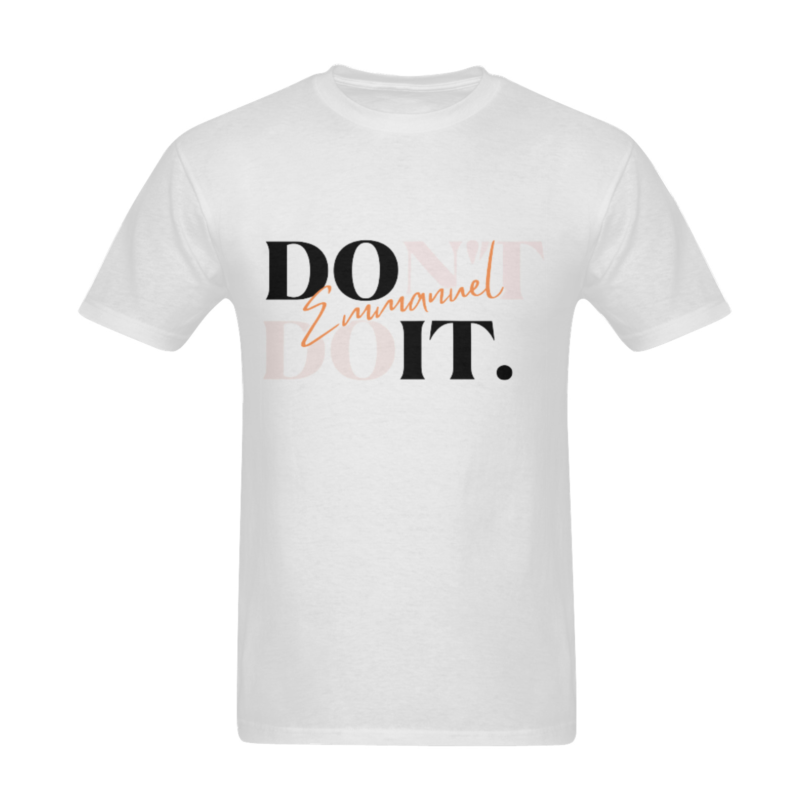 EMMANUEL DON'T DO IT! SUNNY MEN'S T-SHIRT WHITE Sunny Men's T- shirt (Model T06)