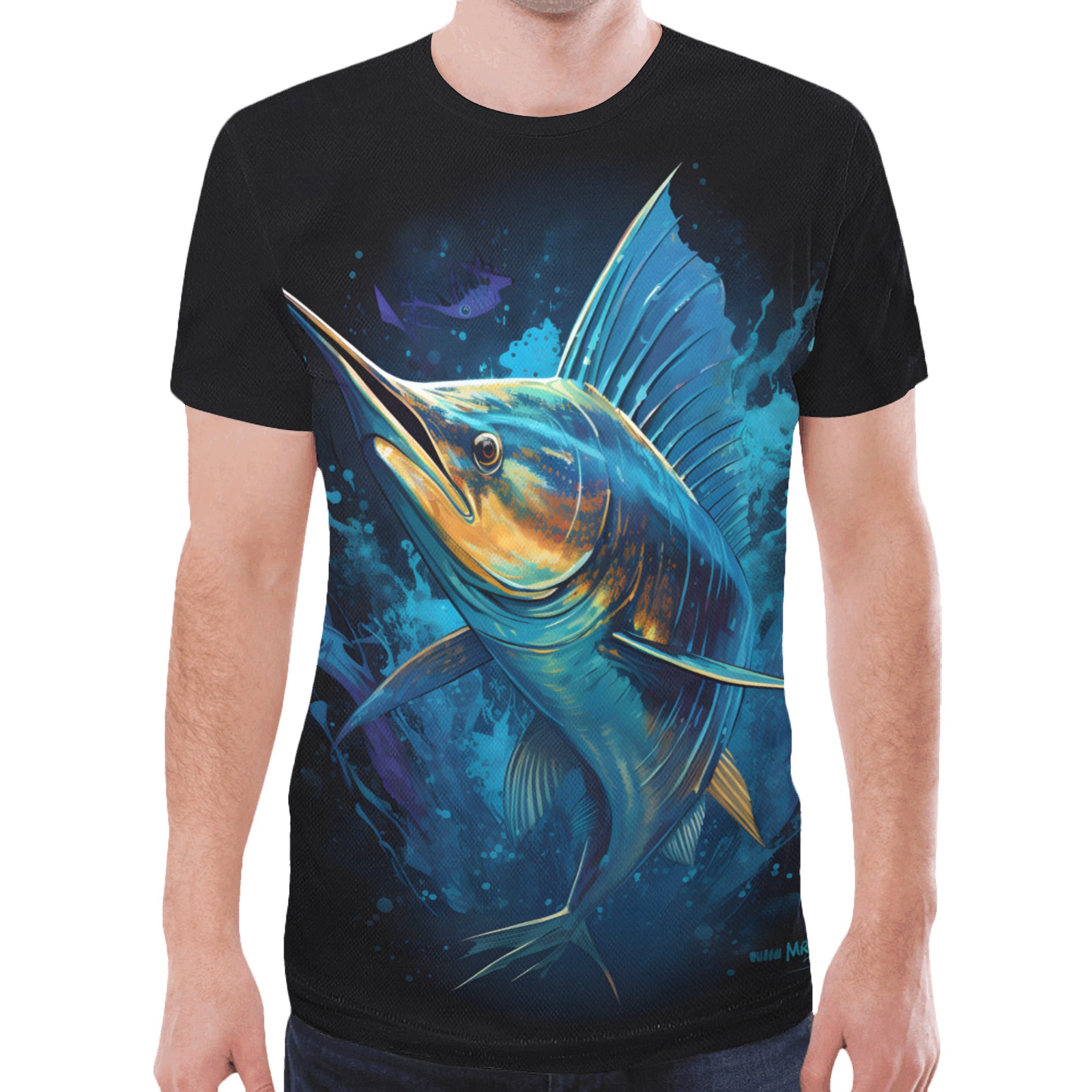 Underwater Sailfish New All Over Print T-shirt for Men (Model T45)