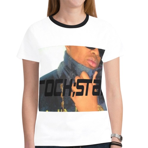 Rock;Star New All Over Print T-shirt for Women (Model T45)