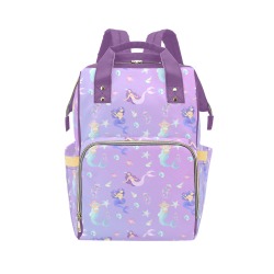 Mermaid Under the Sea Multi-Function Diaper Backpack/Diaper Bag (Model 1688)