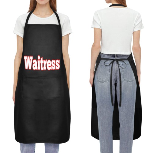 Waitress Waterproof Apron for Women (Vinyl Heat Transfer)