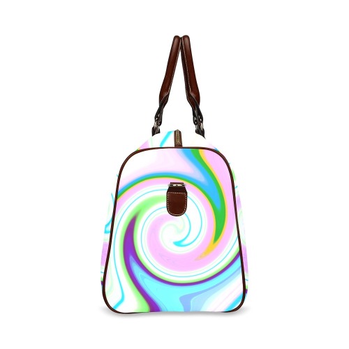 Swirl Pastel Waterproof Travel Bag/Large (Model 1639)
