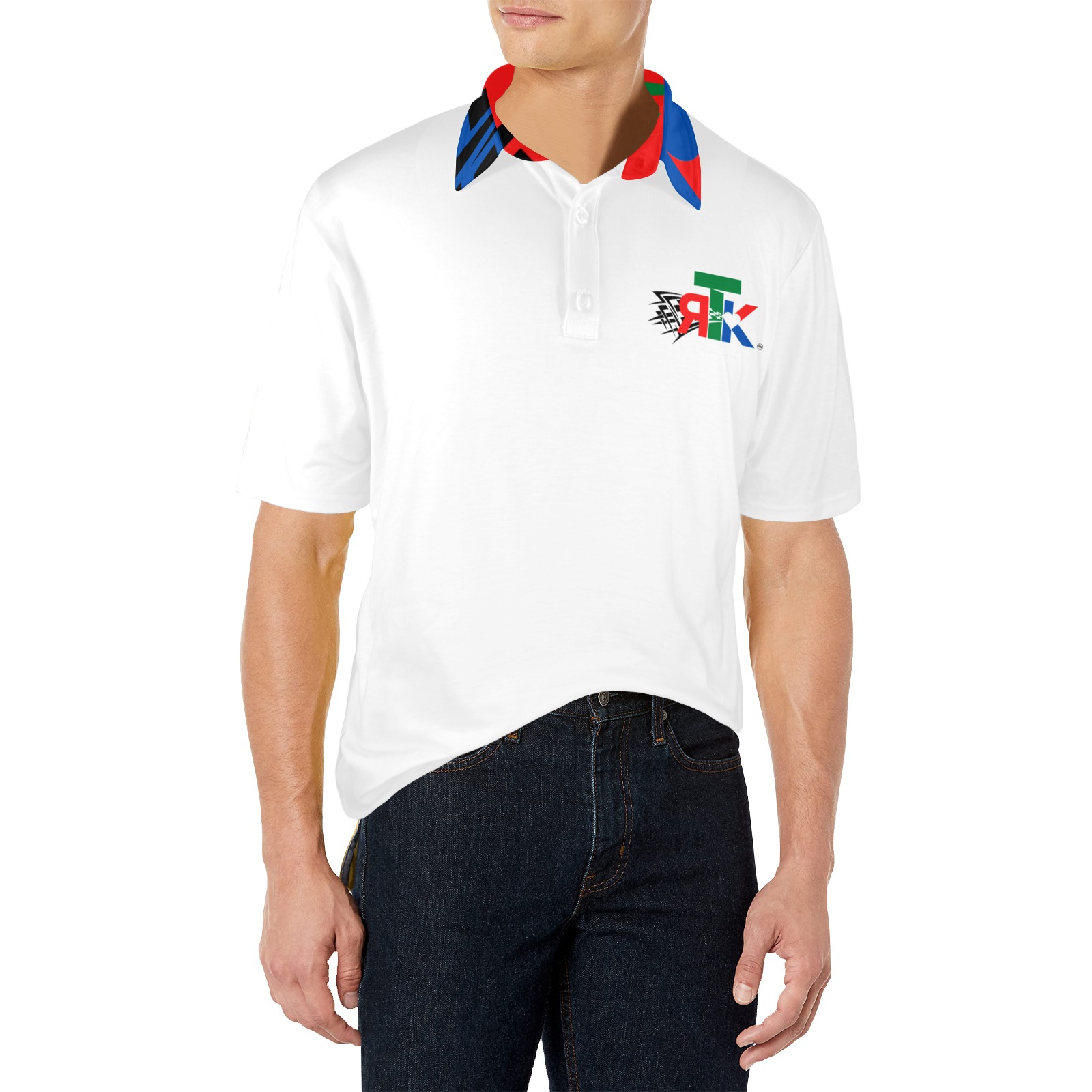 RTK Men's All Over Print Polo Shirt (Model T55)
