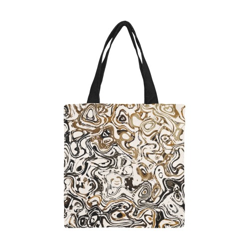 Marble Bronze All Over Print Canvas Tote Bag/Small (Model 1697)