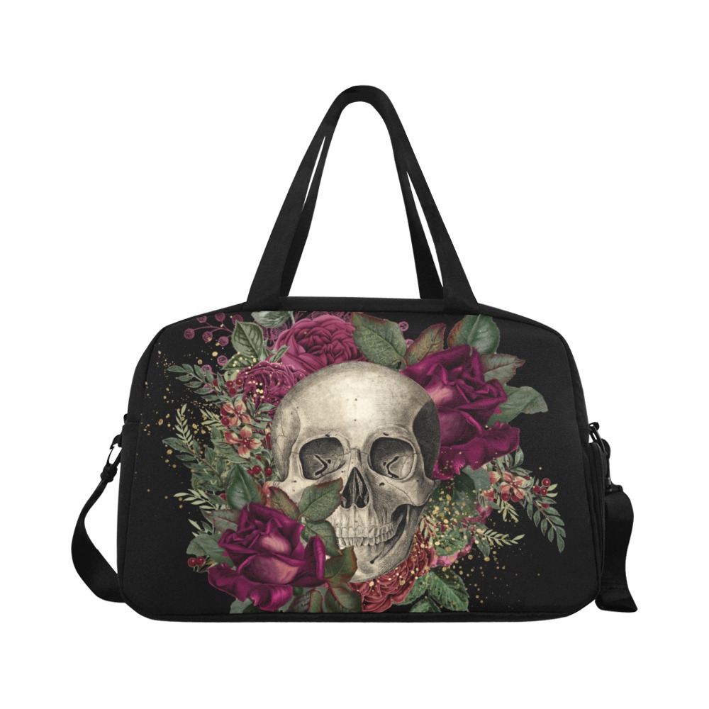 Skulls & Roses | Fitness Handbag (Model 1671)
