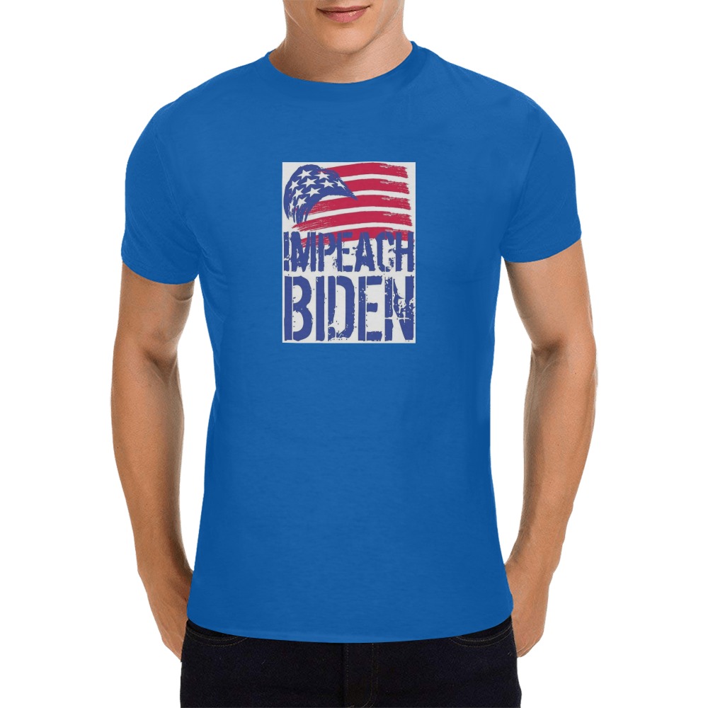 Impeach Biden Men's T-Shirt in USA Size (Front Printing Only)