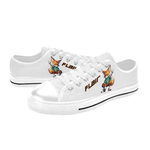 IMG_8432 Flair Sneakers Low Top Canvas Shoes for Kid (Model 018)