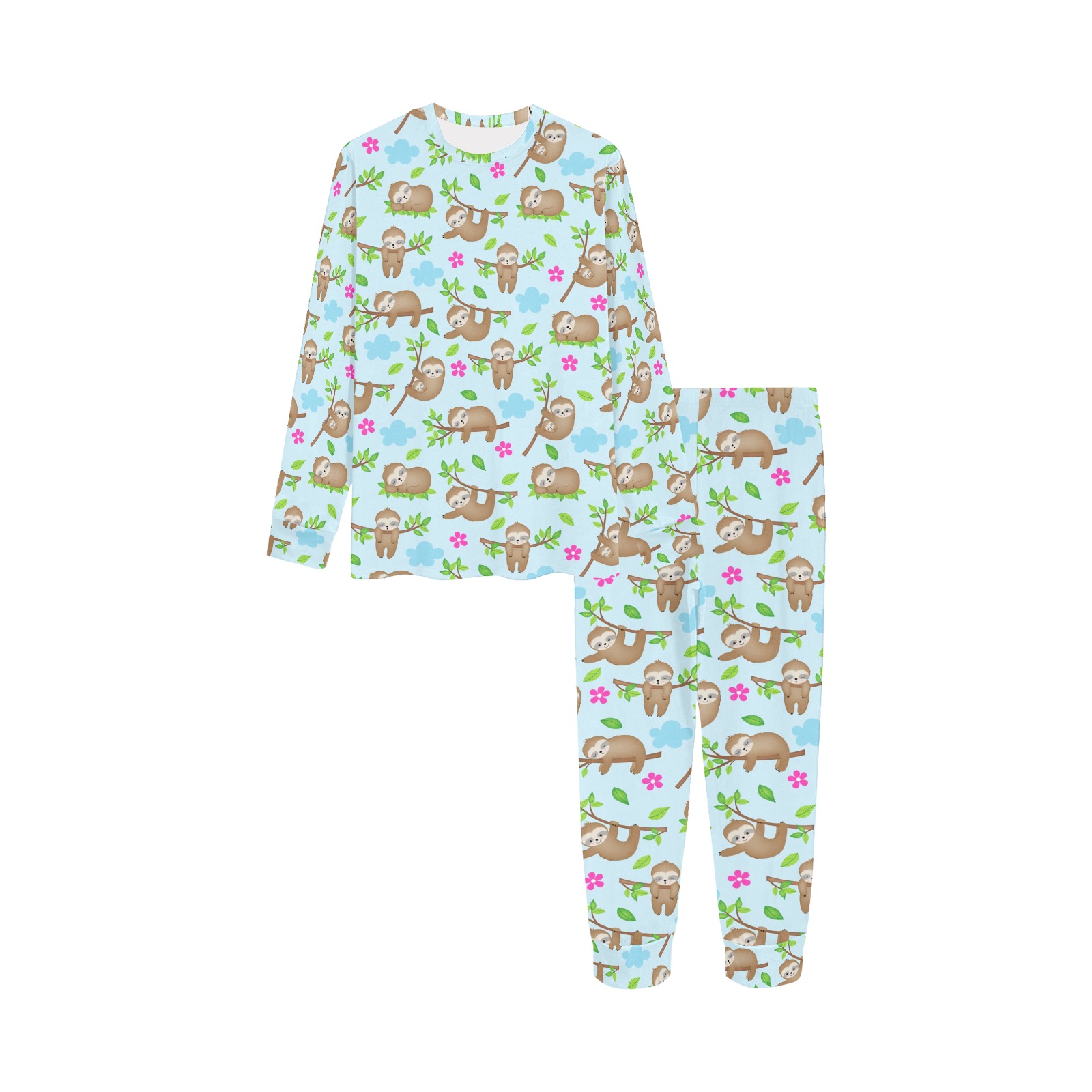 Lovely sweet sloth Kids' All Over Print Pajama Set