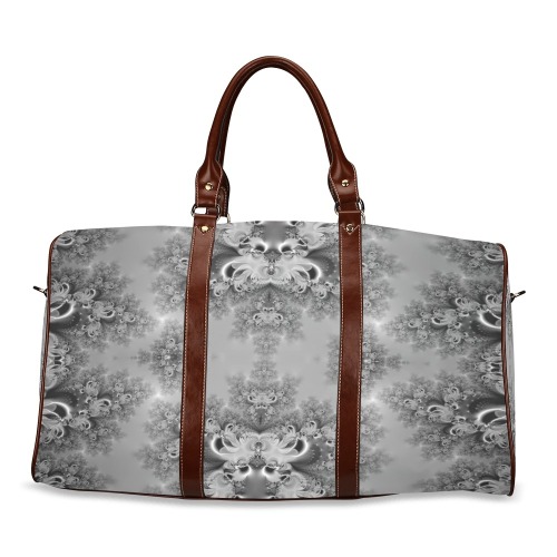 Cloudy Day in the Garden Frost Fractal Waterproof Travel Bag/Small (Model 1639)