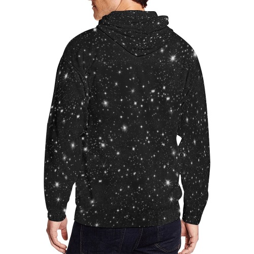 Stars in the Universe All Over Print Full Zip Hoodie for Men (Model H14)