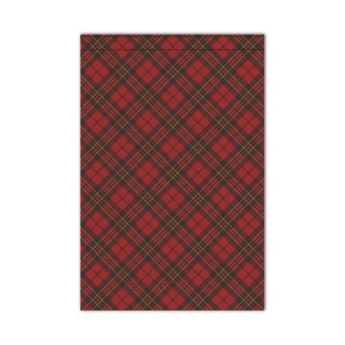 Red tartan plaid winter Christmas pattern holidays Garden Flag 12‘’x18‘’(Twin Sides)