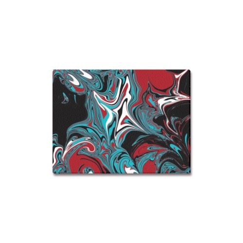 Dark Wave of Colors Upgraded Canvas Print 16"x12"