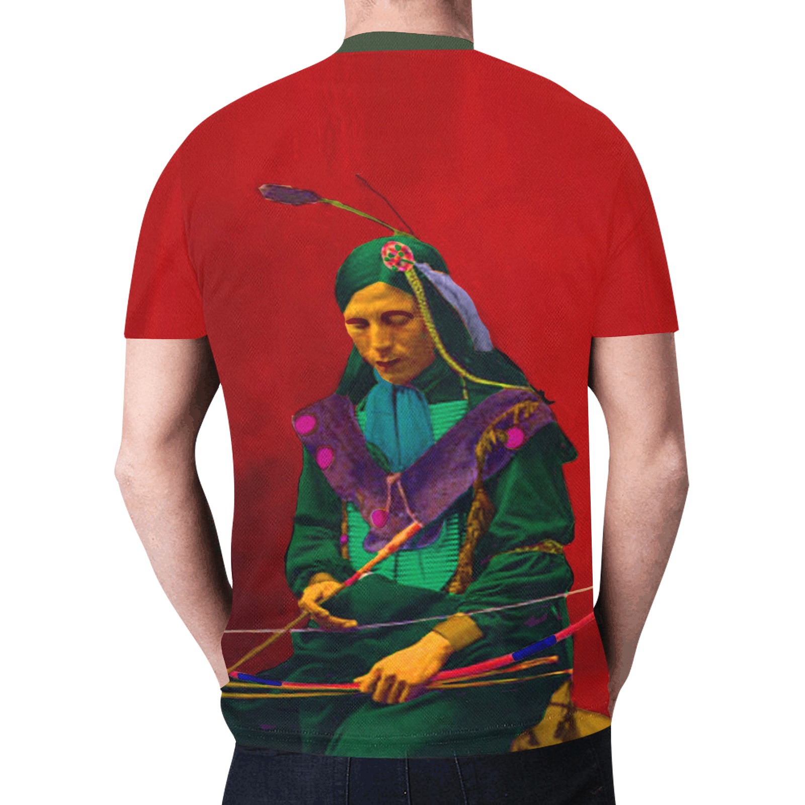 Native American Cherokee Pop Art New All Over Print T-shirt for Men (Model T45)