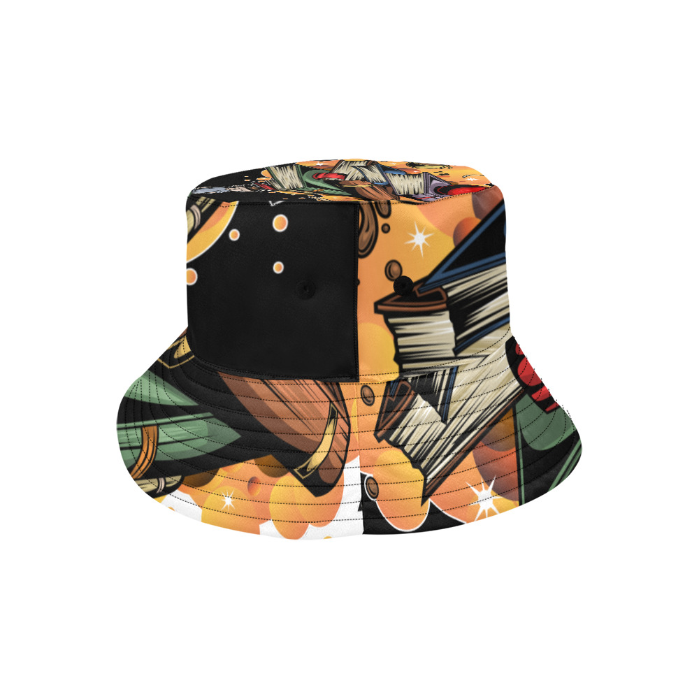 Book Smart All Over Print Bucket Hat for Men