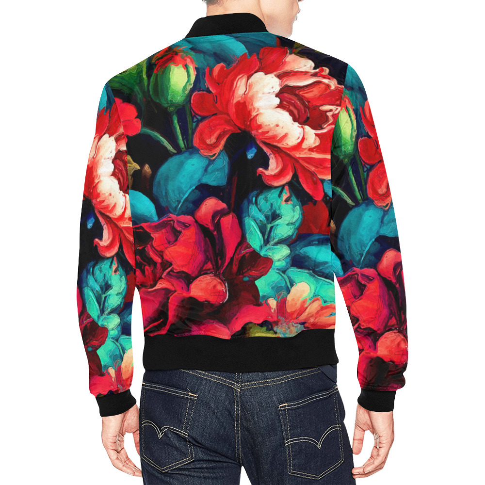 flowers botanic art (6) bomber jacket All Over Print Bomber Jacket for Men (Model H19)