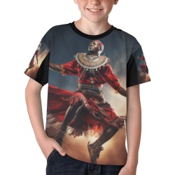 maasai warrior Kids' All Over Print T-shirt (Model T65)