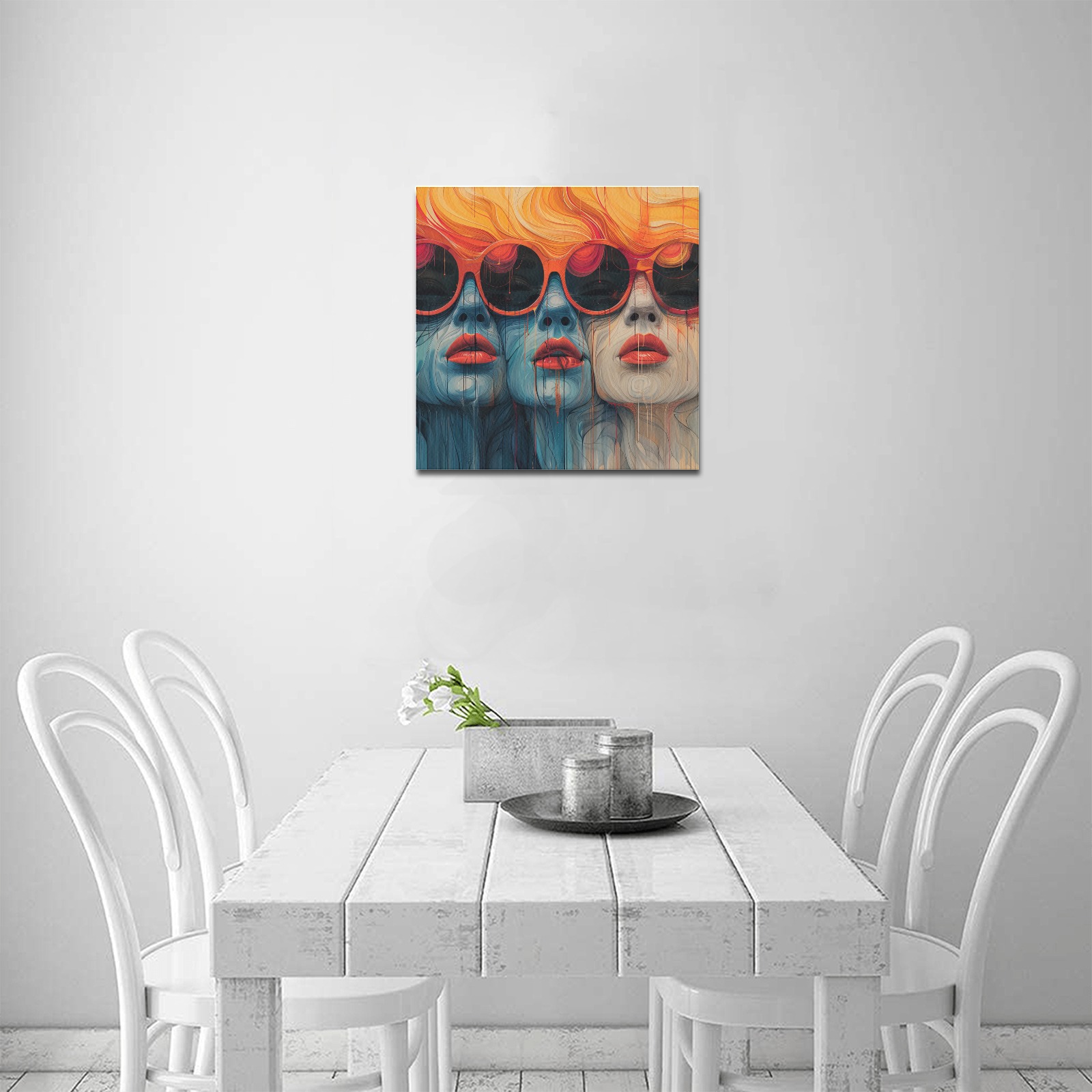 Saturday Night Upgraded Canvas Print 16"x16"