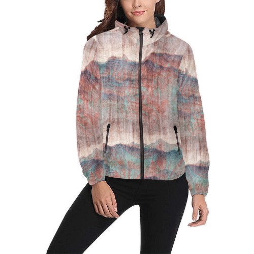 Distressed_native_style_A Unisex All Over Print Windbreaker (Model H23)