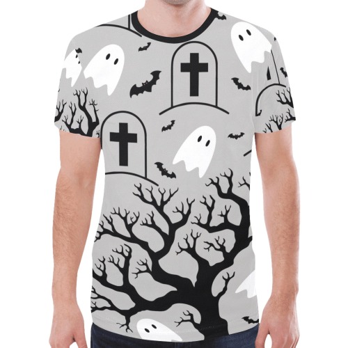 Halloween Graveyard New All Over Print T-shirt for Men (Model T45)
