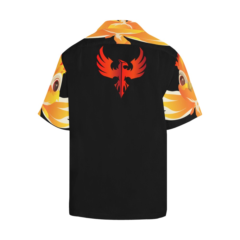 Hawaiian Fire Guardian Hawaiian Shirt with Merged Design (Model T58)