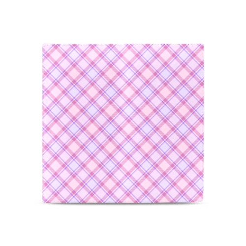 Pastel Baby Girl Plaid Women's Leather Wallet (Model 1611)