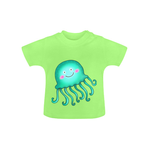Jellyfish Sealife Cartoon Baby Classic T-Shirt (Model T30)