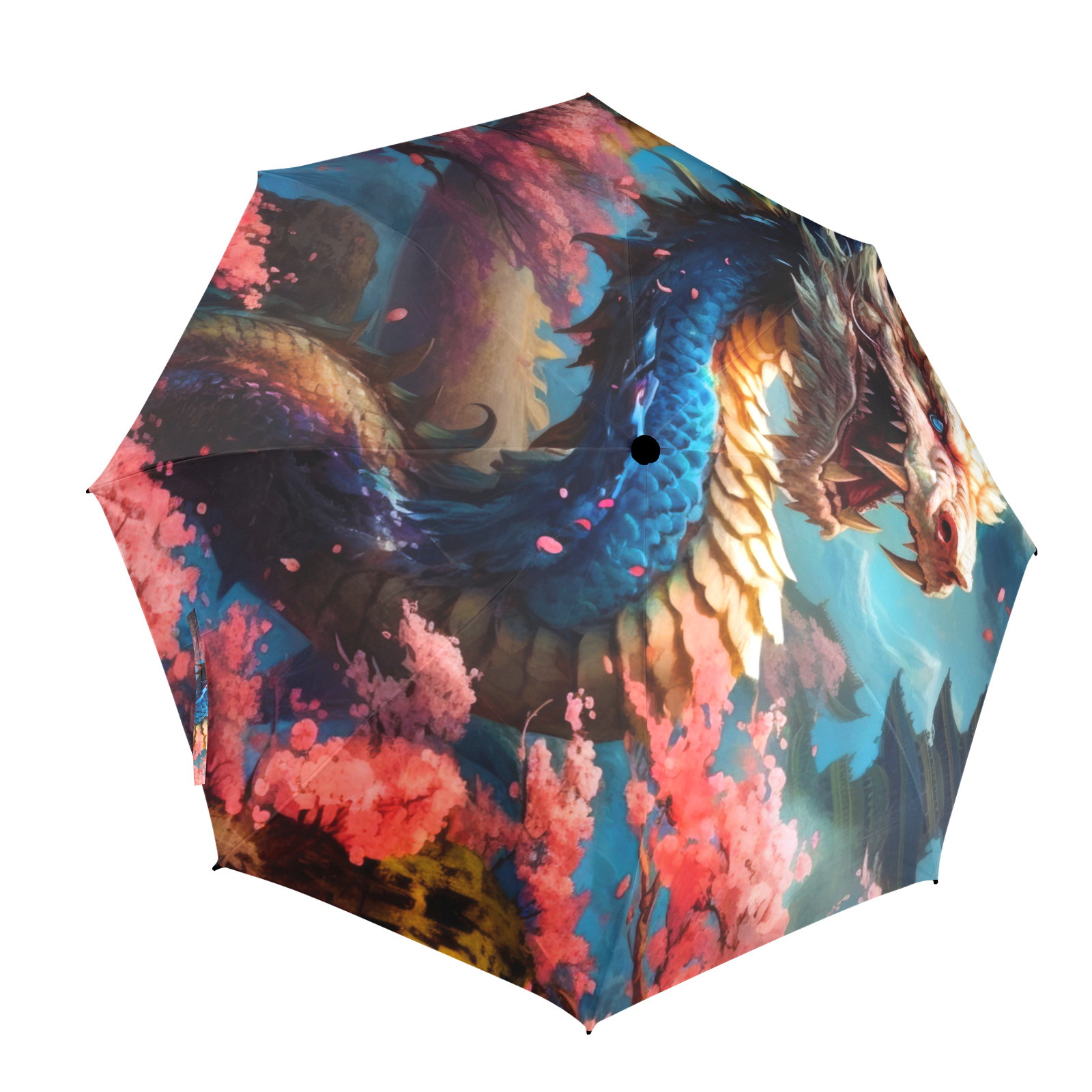 Dragon world umbrella Semi-Automatic Foldable Umbrella (Model U12)