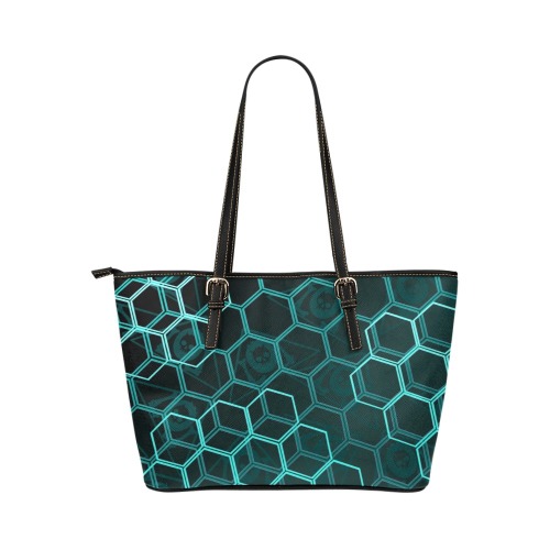 Hexi Leather Tote Bag/Large (Model 1651)