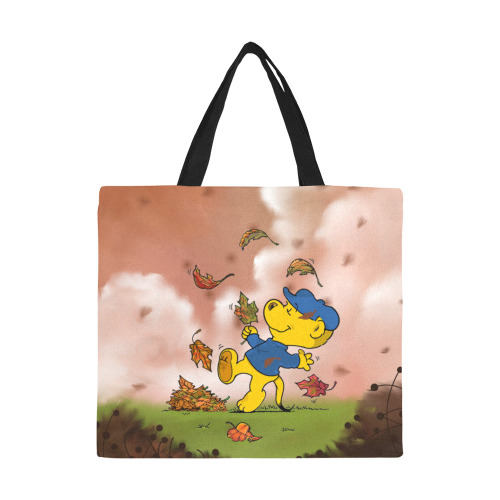 Ferald Amongst The Autumn Leaves All Over Print Canvas Tote Bag/Large (Model 1699)