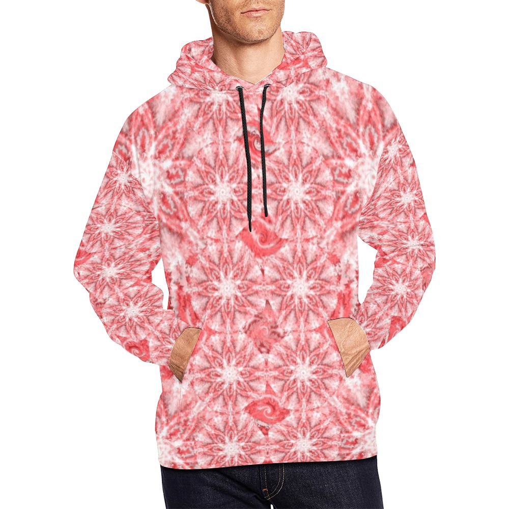 rosaces 4 All Over Print Hoodie for Men (USA Size) (Model H13)
