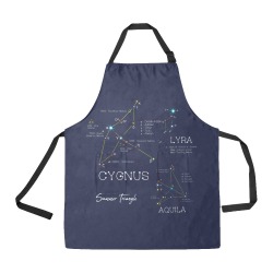 Star constellation funny astronomy summer triangle All Over Print Apron