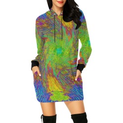 Colorful Venus All Over Print Hoodie Mini Dress (Model H27)