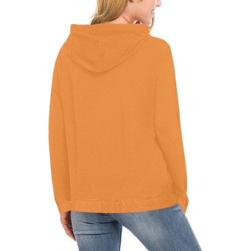Orange woman Hoodie All Over Print Hoodie for Women (USA Size) (Model H13)