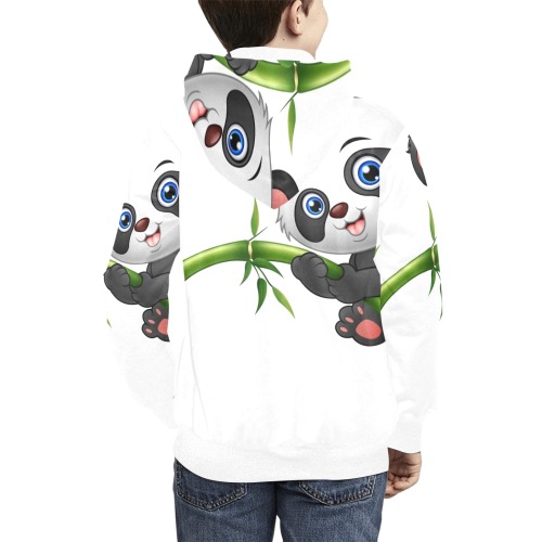 Panda Bear kids hoodie Kids' All Over Print Hoodie (Model H38)