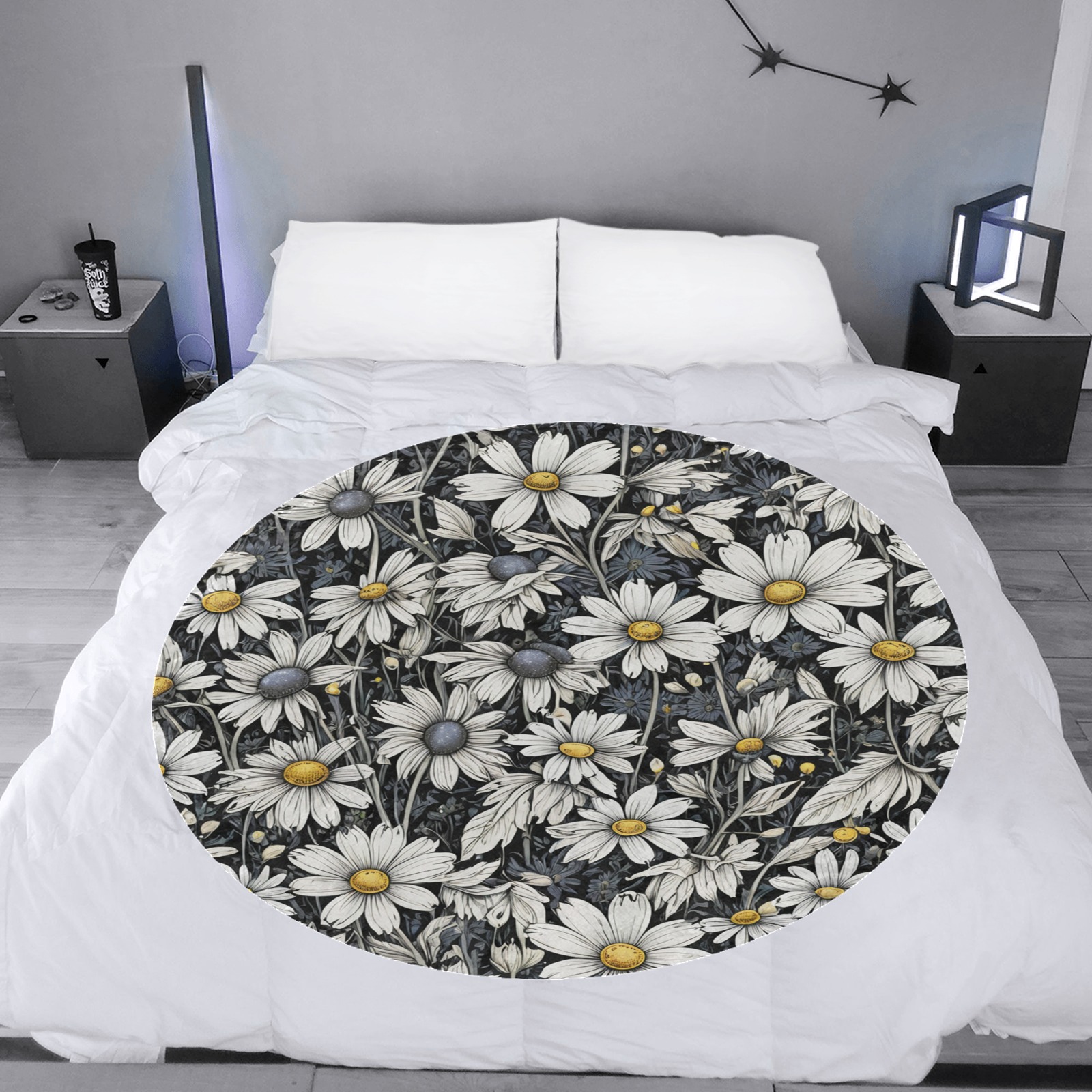 Fabulous Florals 12 Circular Ultra-Soft Micro Fleece Blanket 47"