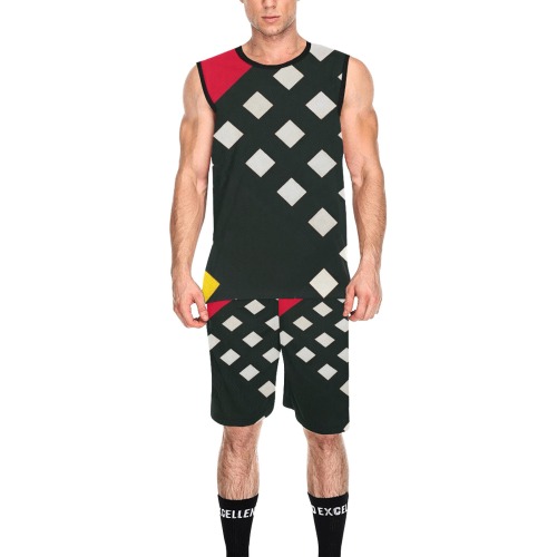 Counter-composition XV by Theo van Doesburg- All Over Print Basketball Uniform