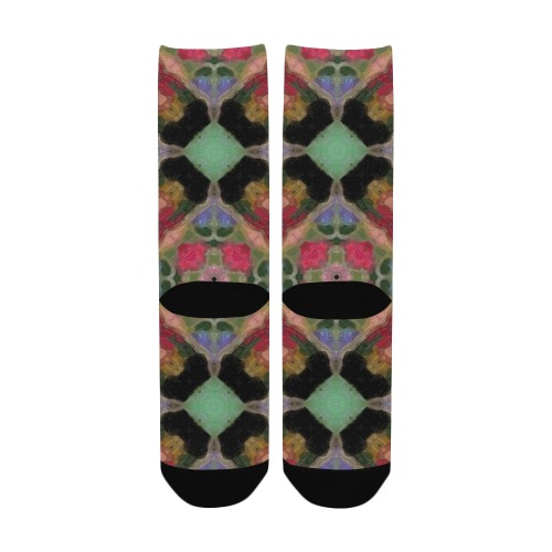 Fractoberry Fractal Pattern 000107WCS Women's Custom Socks